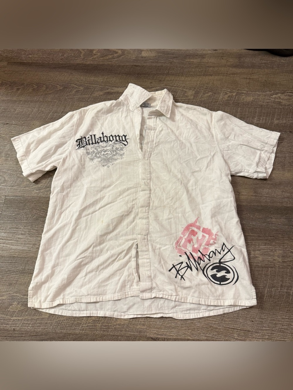 Vintage Billabong Graphic Button-Down Shirt Mens size XXL